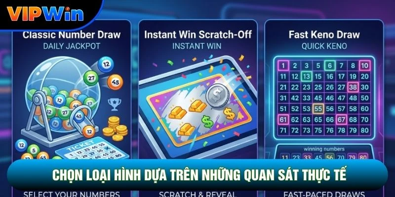 Chọn loại hình dựa trên những quan sát thực tế