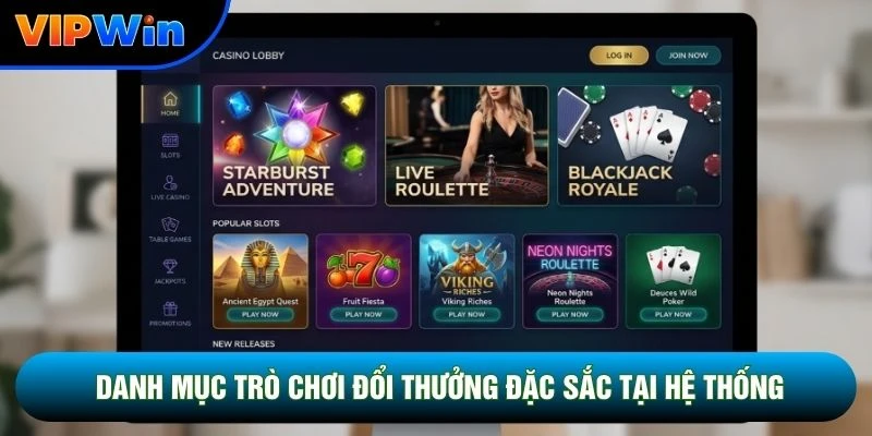 Danh mục trò chơi đổi thưởng đặc sắc tại hệ thống