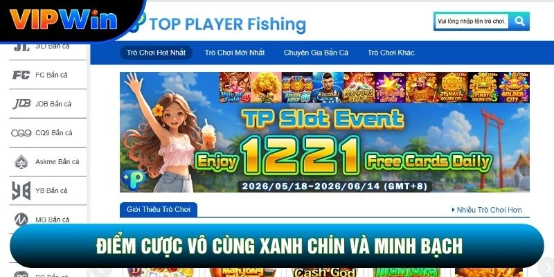 Điểm cược vô cùng xanh chín và minh bạch